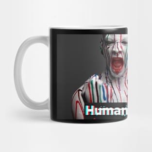 man with dripping colors Mug